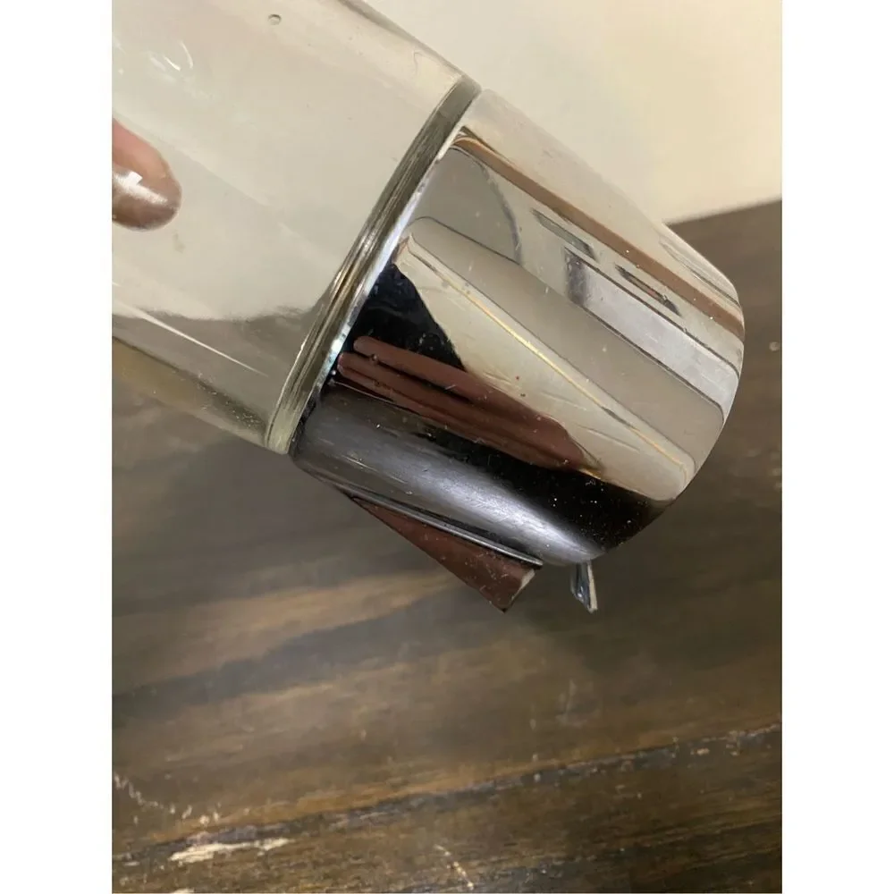 Vintage mid century chrome sugar shaker
